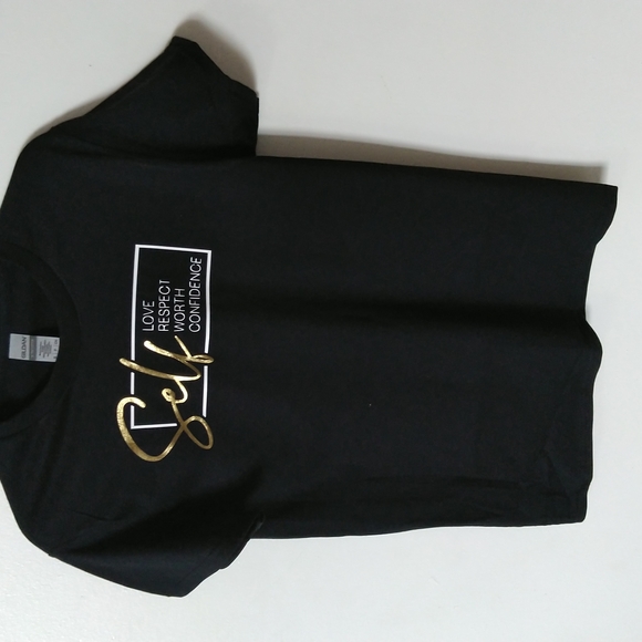 SBC Self Short Sleeve Crew Neck Black T-Shirt - Picture 2 of 4